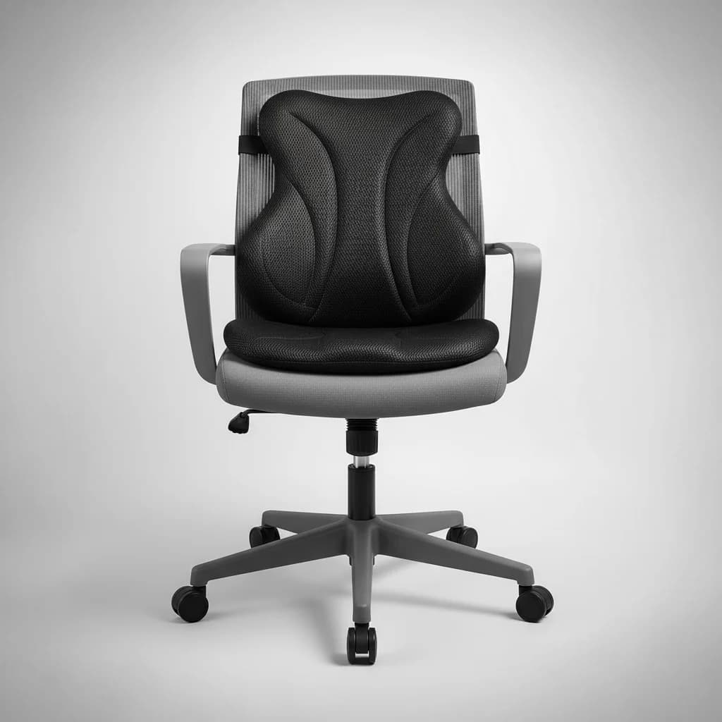 lumbar seat pad on chair