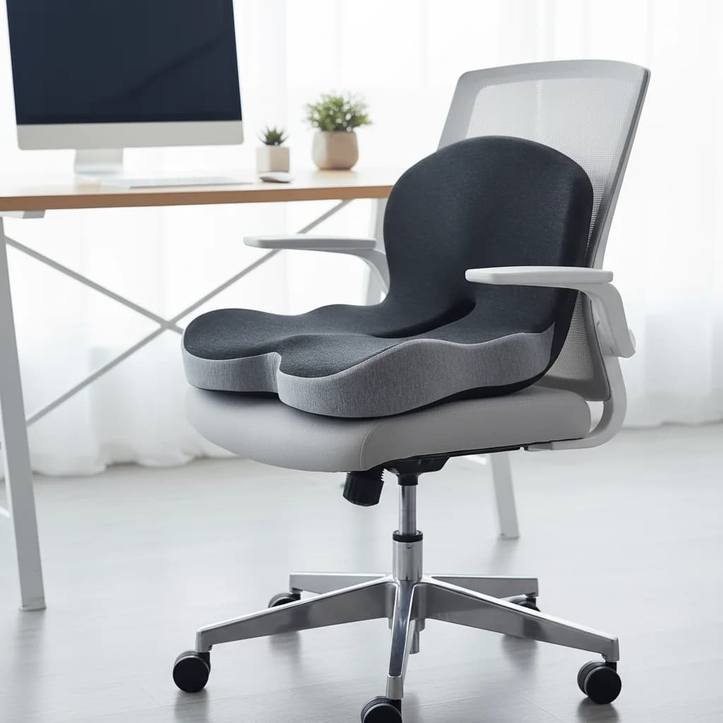 sciatic relief cushion on chair